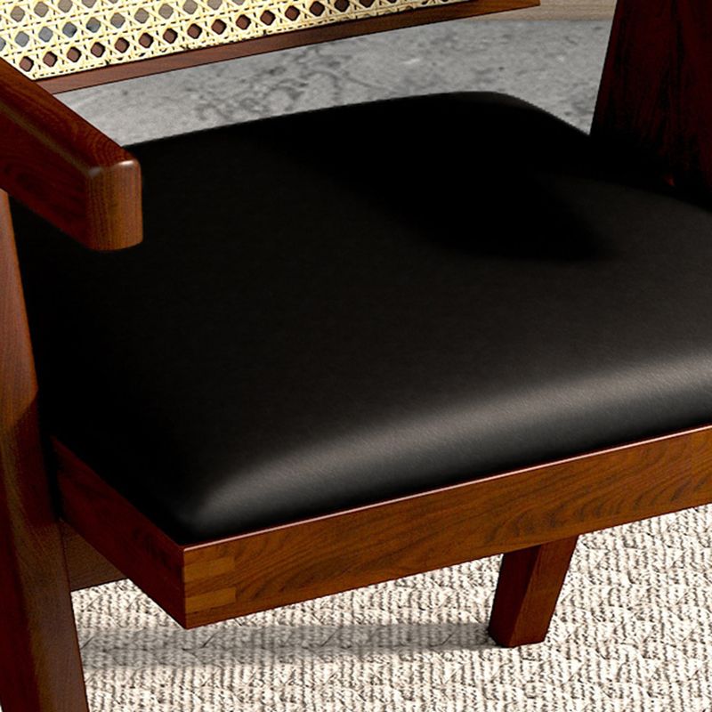 Traditional Kitchen Dining Chairs Rubber Wood Arm Dining Chairs