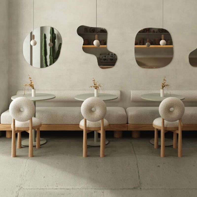 Contemporary Upholstered Dining Room Solid Wood Armless Dining Chair