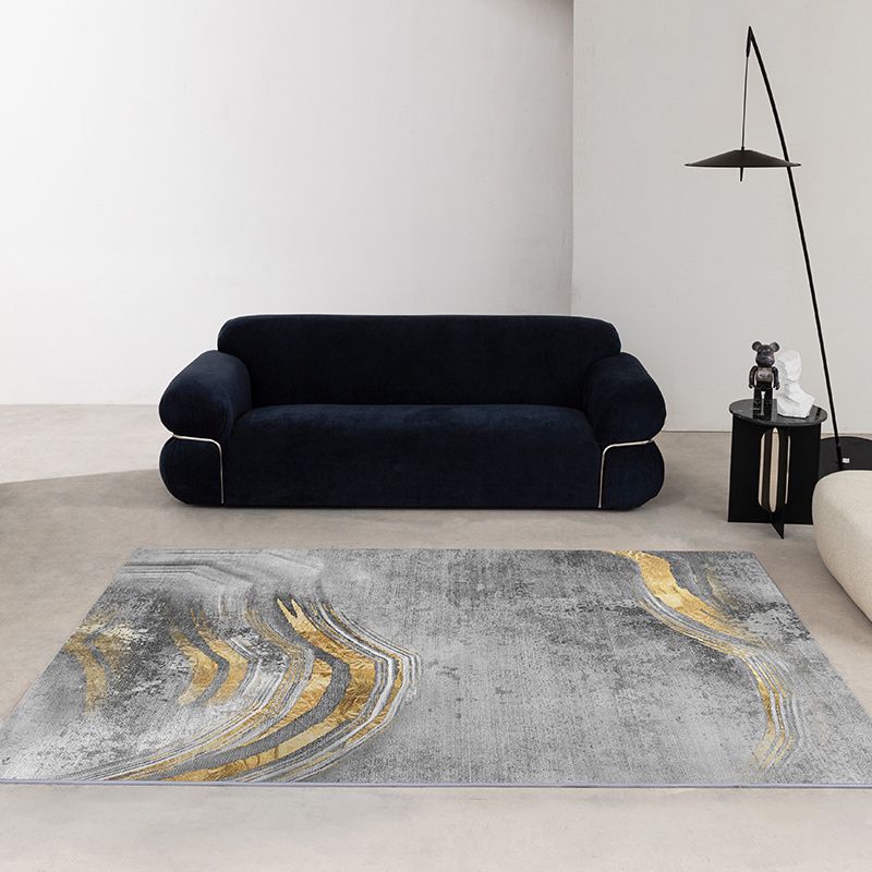 Stijlvol polyester tapijt abstract patroon binnen vloerkleurbestendig gebied tapijt voor woonkamer