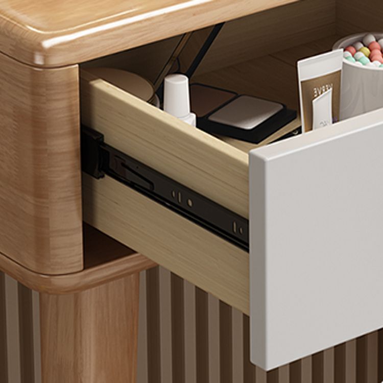 Traditions Dressing Table Cherry Bedroom Lighted Mirror Standing Make-up Vanity