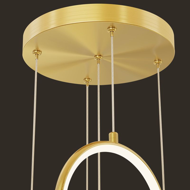 Modern Style Round Shade Hanging Light Crystal Light Pendant Lamp for Dining Room