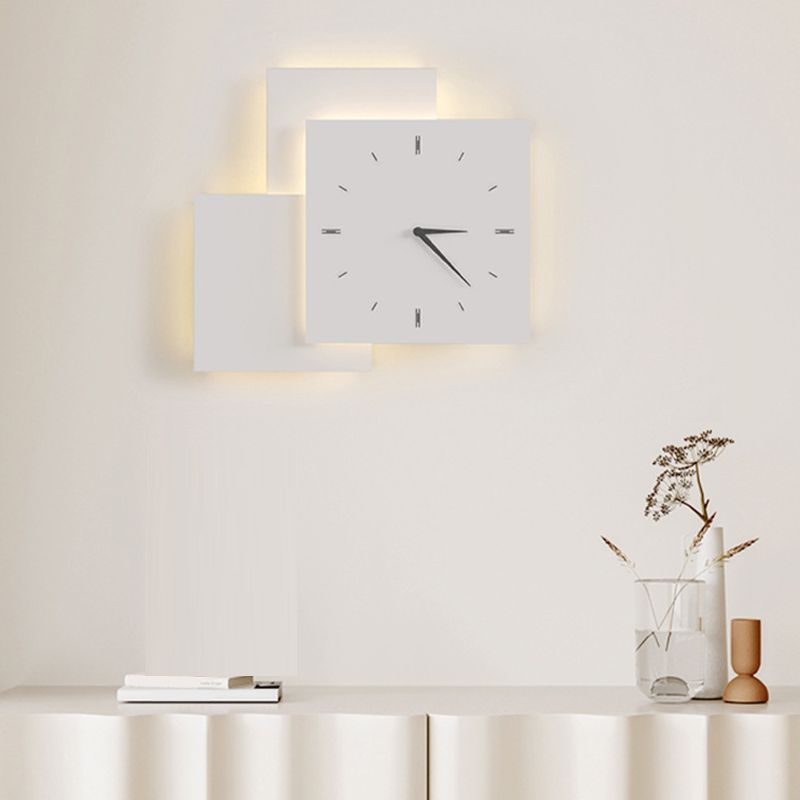 Single White Modernism Wall Mounted Sconce LED Unique Wall Light