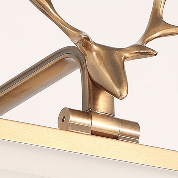 American Wall Light in Modern Minimalist Style Metal Linear Wall Light in Gold