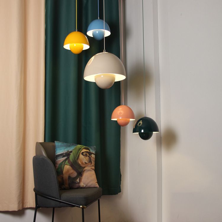 Publier de style moderne Hanging Light Metal 1-Light Pendant lampe pour le restaurant