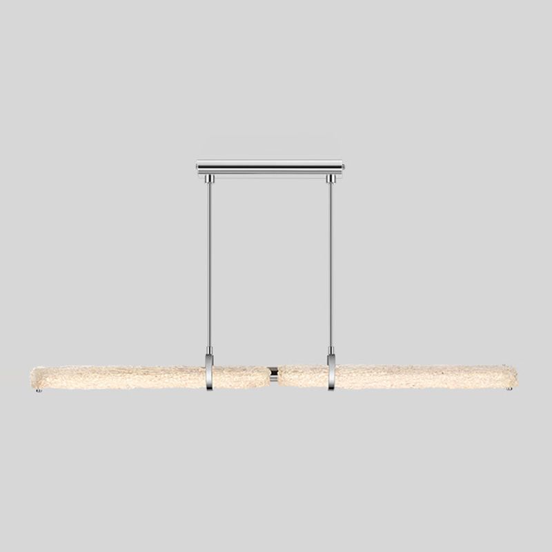 Modern LED Kitchen Island Lighting Ideas Clear Glass Ceiling Pendant Light