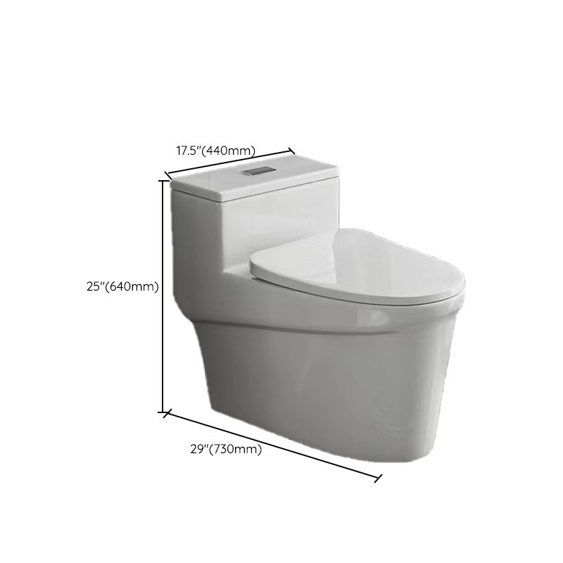 Modern 1-Piece Flush Toilet Floor Mount Urine Toilet for Bathroom