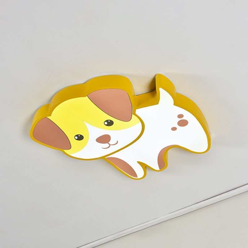 Metal Unique Shade Flush Ceiling Light Kid Style 1 Light Flush Mount Halterung