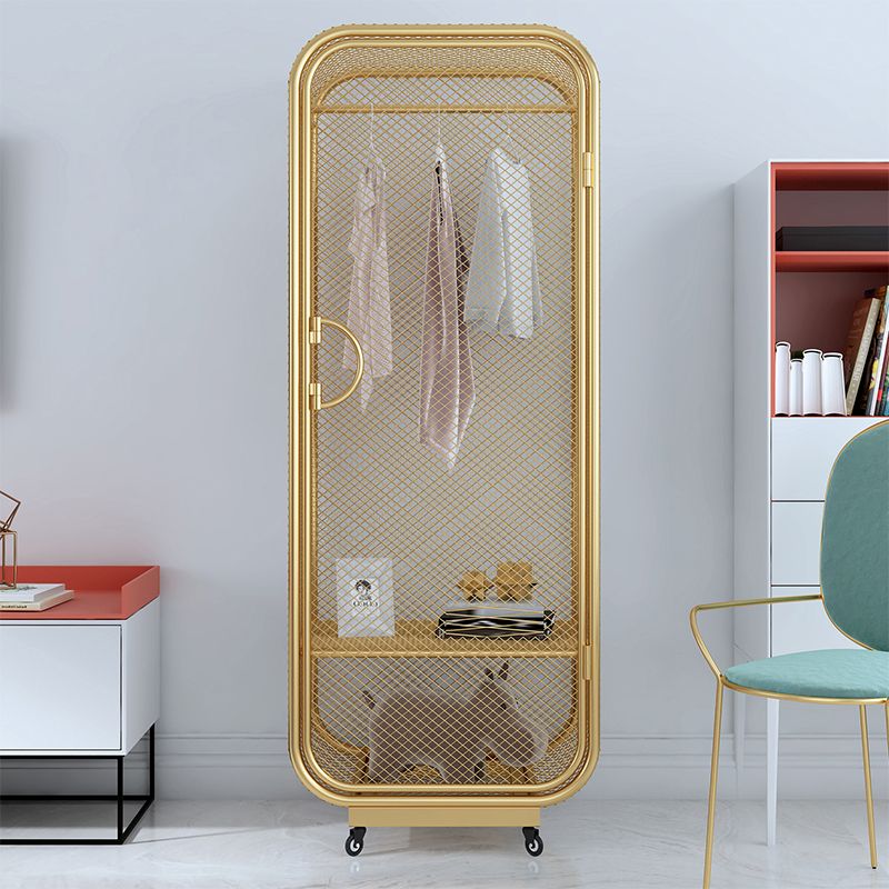 Metal Storage Cabinet Industrial Wardrobe Armoire with Garment Rod