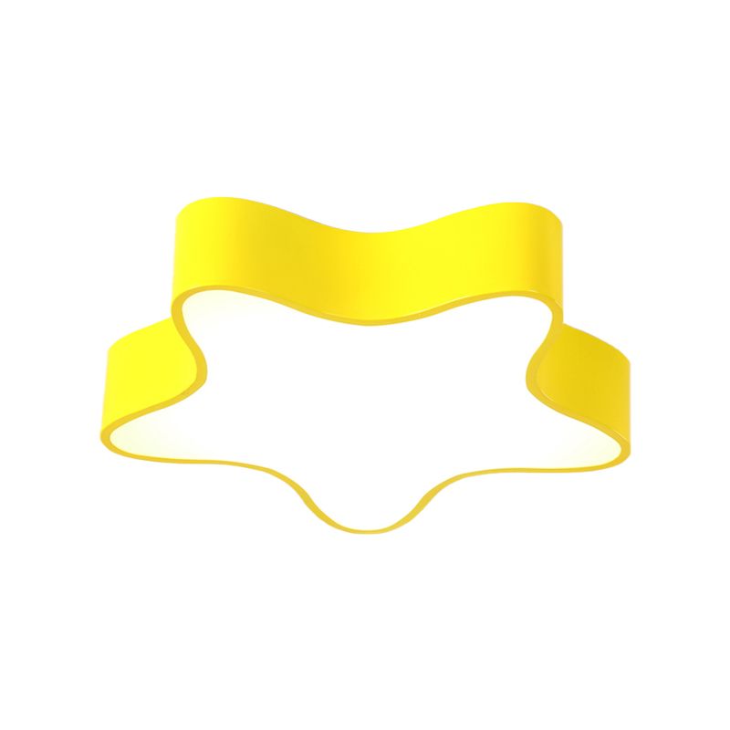 Boys Girls Bedroom Star Flush Ceiling Light Acrylique Contemporary Ceiling Lamp