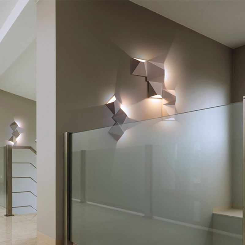 Aluminium geometrische wand gemonteerde wandlampen moderne stijl 1-licht wandwanden
