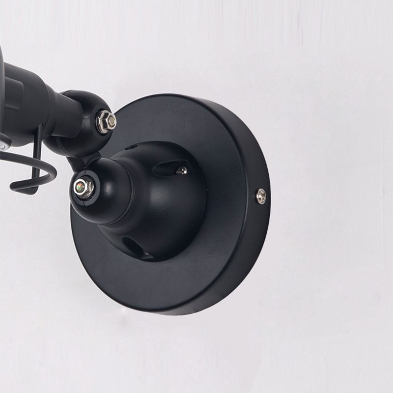 Lampe murale du bras swing dans le luminaire noir industriel noir pour le restaurant de la cuisine