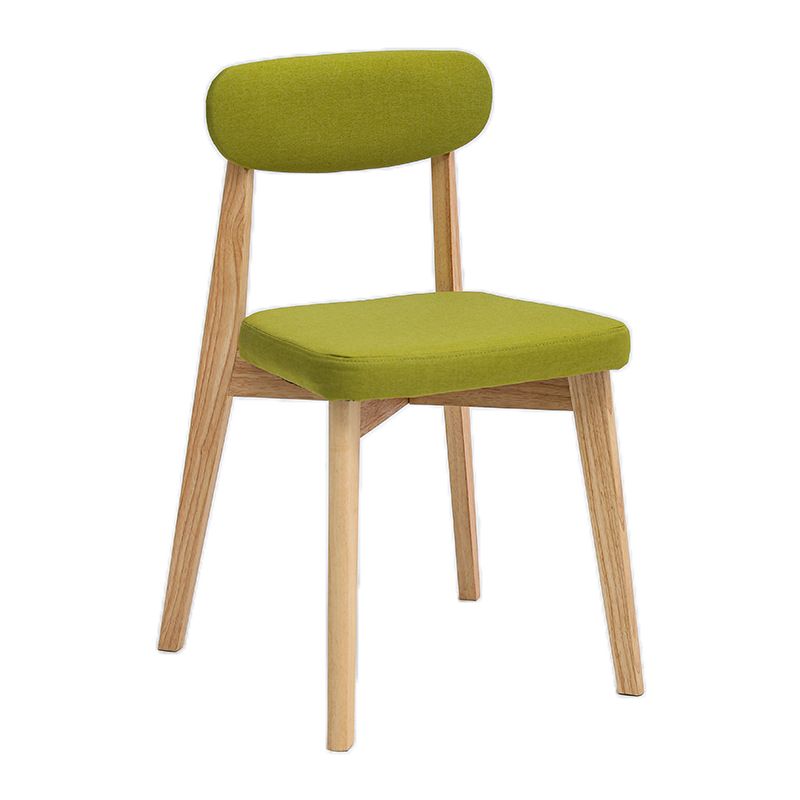 Armless Chair17.5"L x 19.6"W x 33.2"H Solid Wood Frame Chair for Living Room