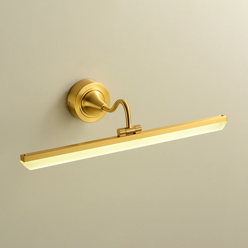 Metal Linear Wall Sconce Modern Multi Lights Mirror Wall Mount Light Fixture