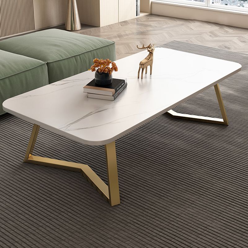 Modern Slate Coffee Cocktail Table Sled Rectangle Coffee or End Table