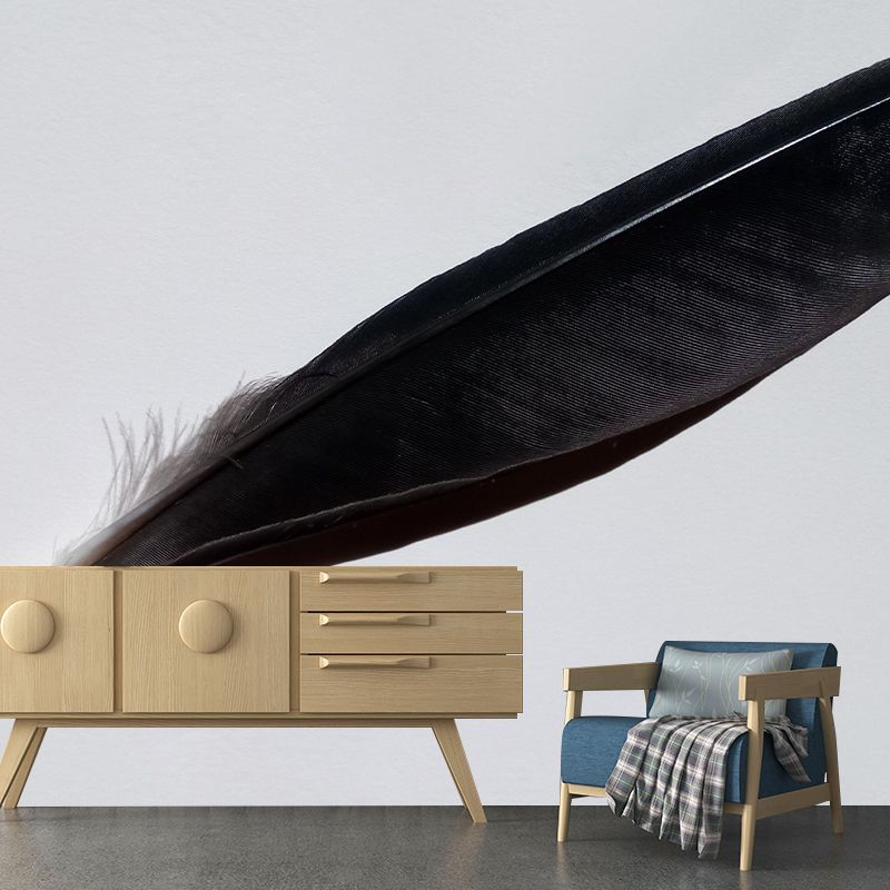 Feather Wall Mural for Living Room Bedroom, Removable, Customized Size