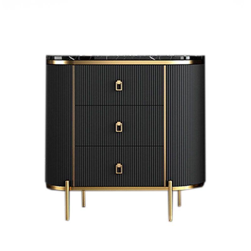 Glam Stone Storage Chest Home 16" W Vertical Chest with 3 Drawers