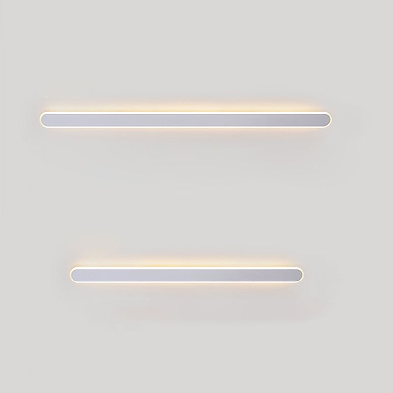 Metal Straight Wall Light Nordic Style 1 Light LED Wall Sconce for Living Room