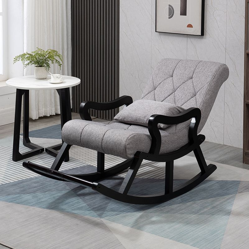 Mid Century Modern Rocking Chair Reclining with Cushion Rocker Chair 26.4" x 49.2" x 33.9"