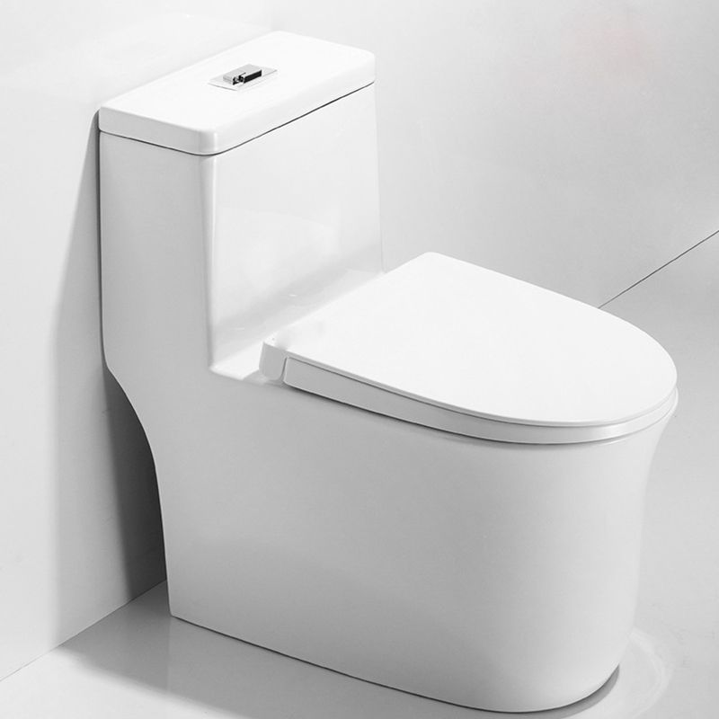 Modern One Piece Flush Toilet Floor Mounted White Toilet Bowl for Bathroom