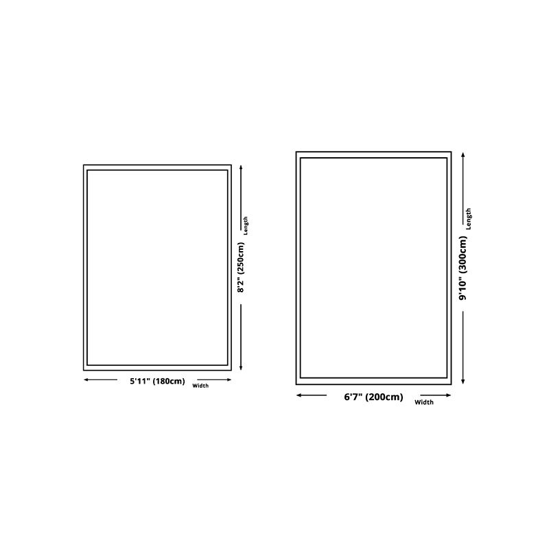 Abstract Living Room Rug Industrial Style Carpet Polyester Washable Area Rug