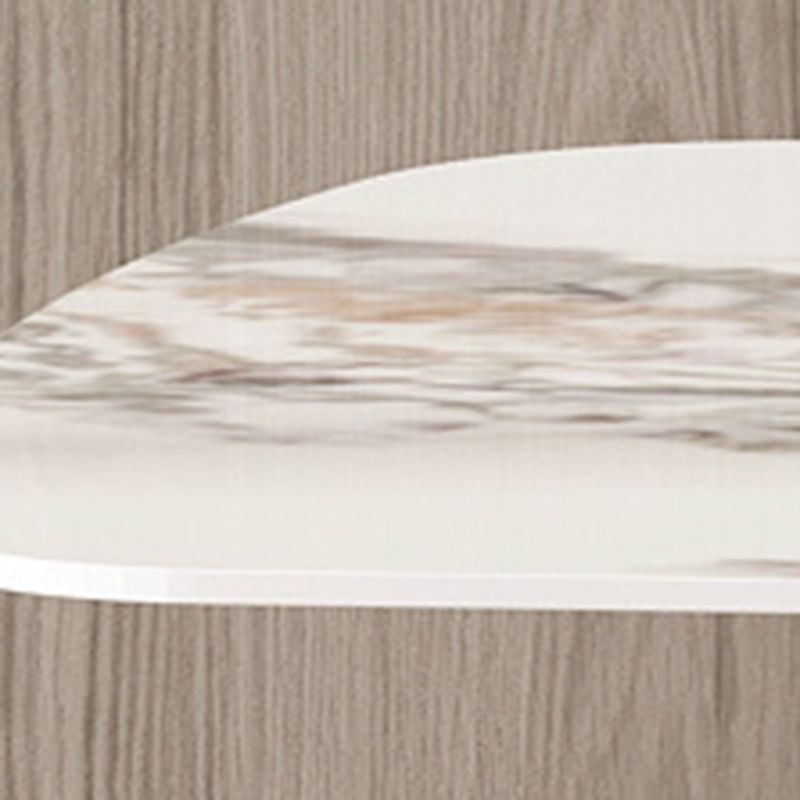 Contemporary Style 1/3/4/6/7/8 Pieces Dining Chairs Set Rectangle Stone Furniture in Gray