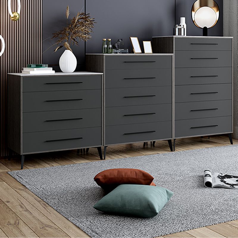 15.6-inch Width Storage Chest Ultra-Modern Dresser with 4/5/6 Drawers