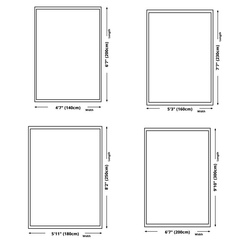 Multicolor Trendy Rug Polyester Carpet Rendering Traces Indoor Rug Anti-Slip Backing for Living Room