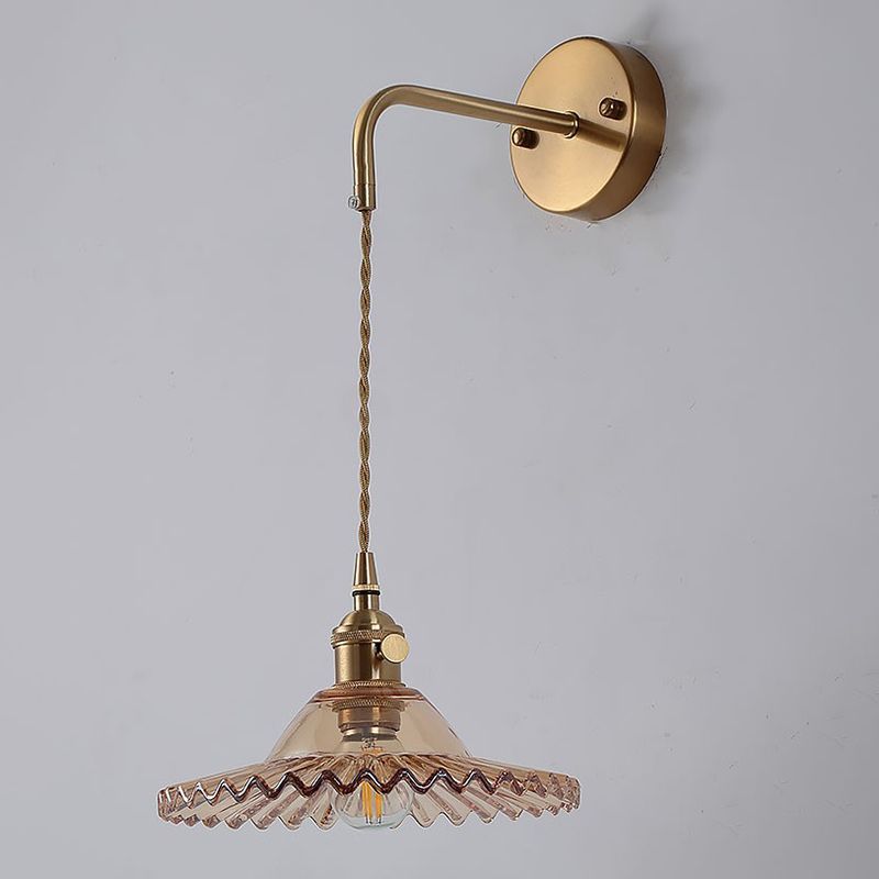 1 lumières murales géométriques légères idées d'éclairage mural en verre de style industriel