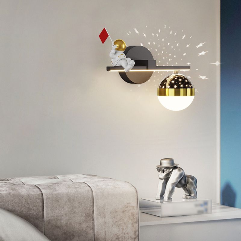 Kids Style Geometry Shape Wall Lights Metal 2-Light Wall Mount Lights