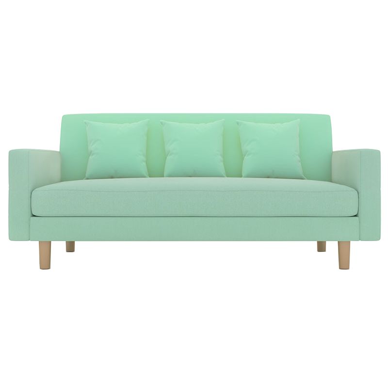 Modern Loose Back Standard Slipcovered with Storage Square Arm Sofa