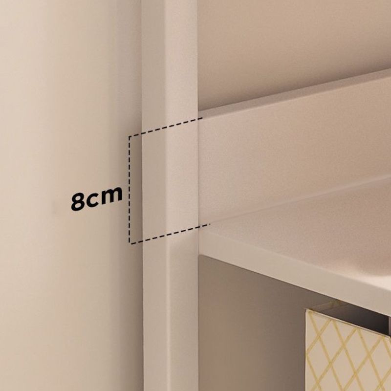 Engineered Wood Bookcase Ladder Contemporary Bookshelf with Shelves