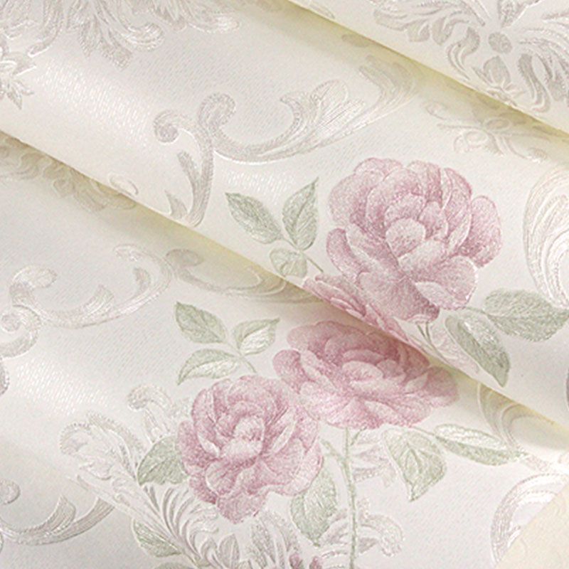 Garden Blossoms Wall Covering in Soft Color Non-Woven Material Wallpaper for Home Decor, 31' by 20.5"