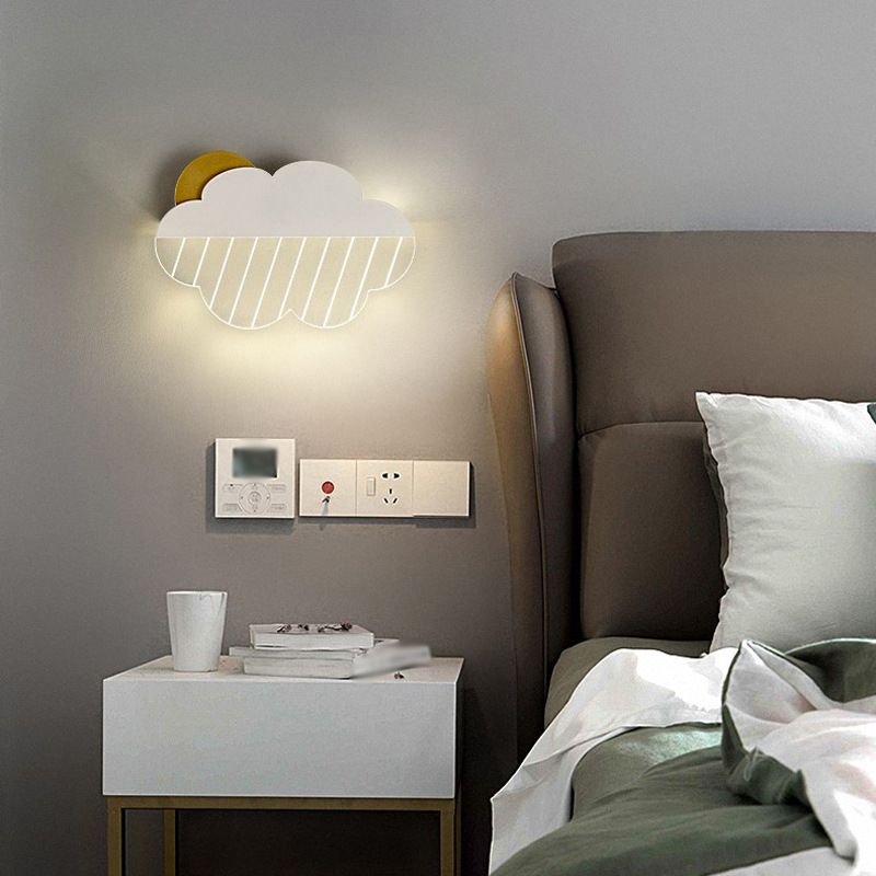 Metal Cloud Wall Lighting Fixtures Modern Style 1 Light Wall Lamps