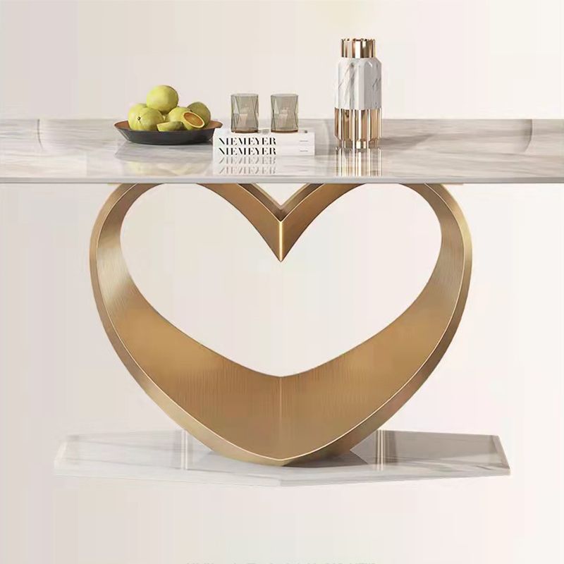 Luxurious Sintered Stone Dining Set Rectangle 1/4/5/7 Pieces Dinette Table Set