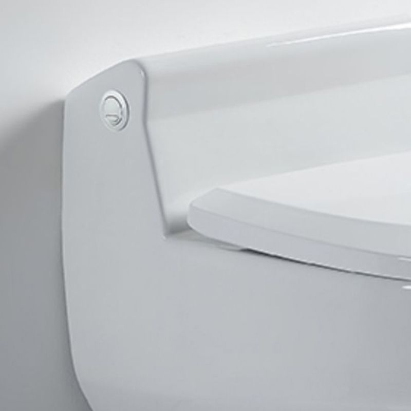 Contemporary Ceramic White Toilet Bowl Floor Mounted Urine Toilet with Seat for Washroom