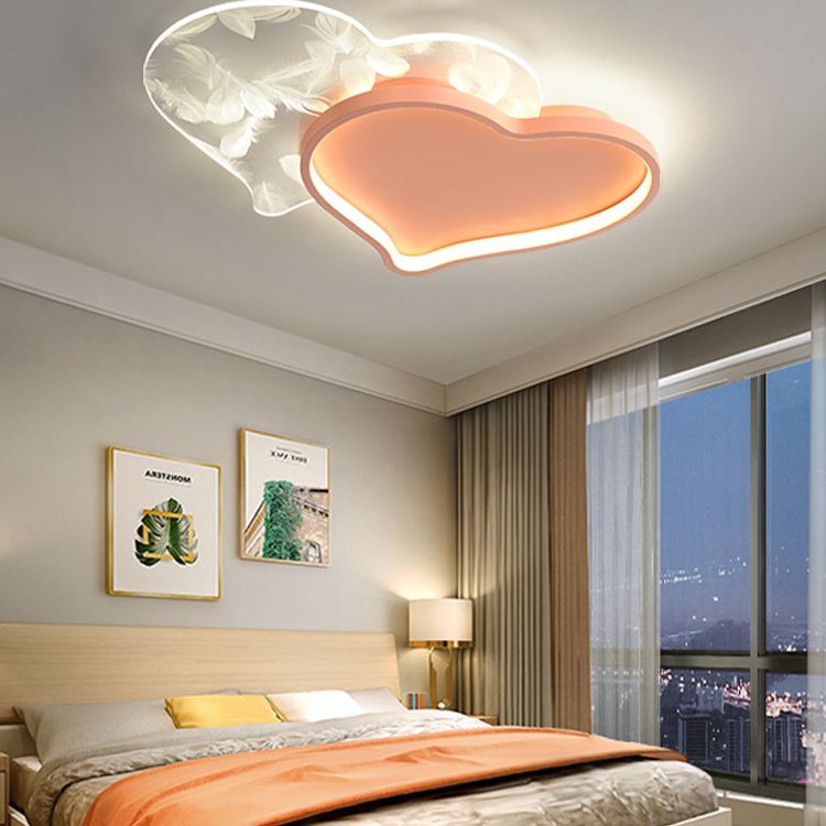 Coeur encastré luminaire chambre simple acrylique plafonnier