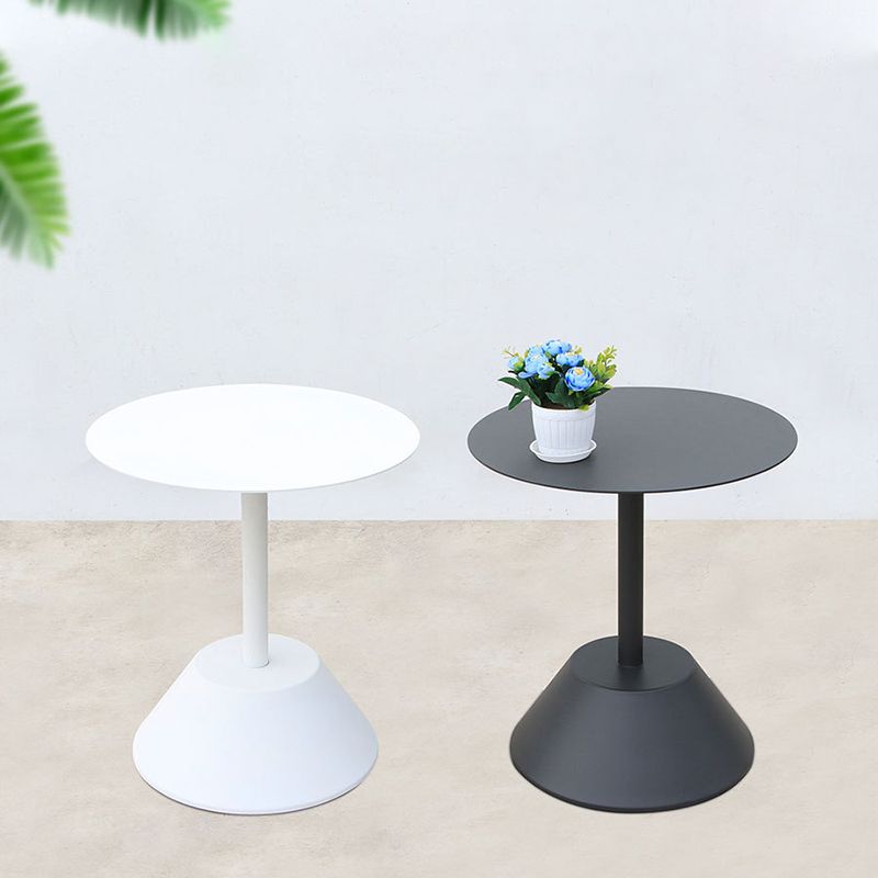 Industrial Metal Patio Table No Distressing Scratch Resistant Bistro Table