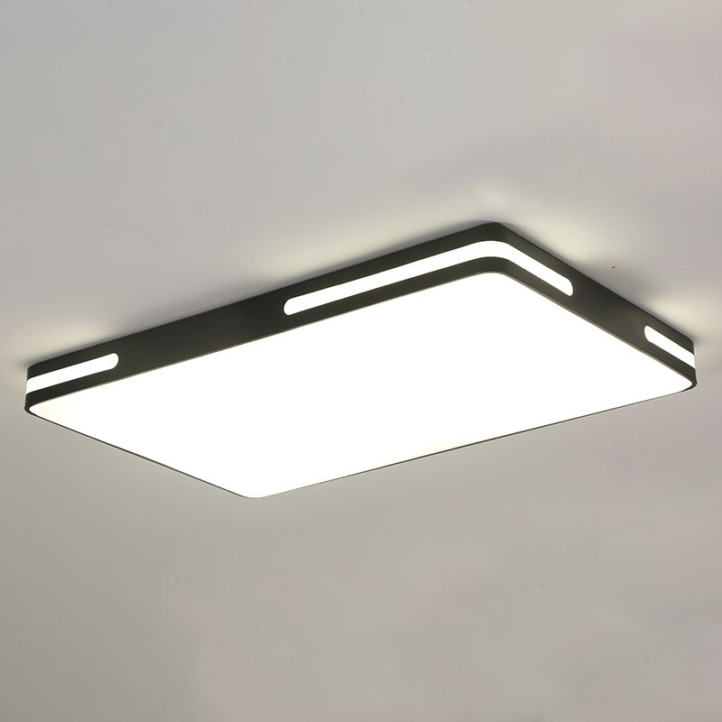 Lámpara de techo LED con montaje empotrado simple y pantalla acrílica