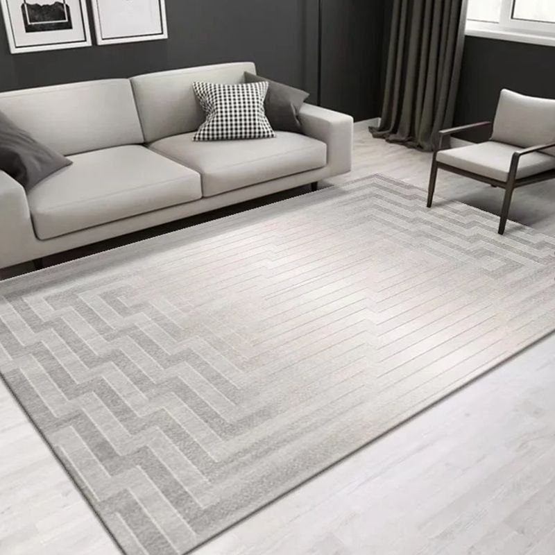 Modern Indoor Carpet Geometric Print Rug Polyester Stain Resistant Carpet for Home Decor