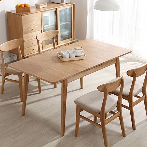 Minimalist Style Dining Table with Solid Wood Dining Table and Chairs for Home Use