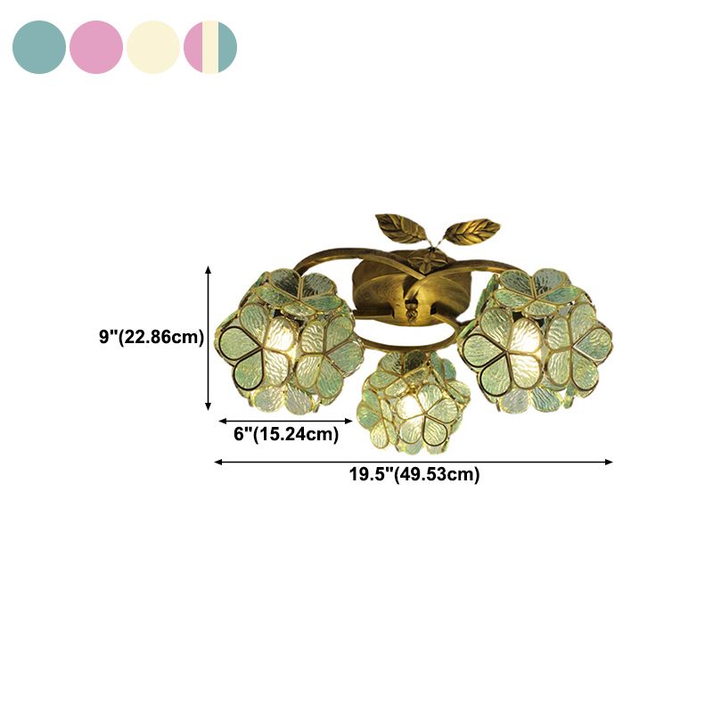 Creative Glass Flush Mount Ceiling Light Modern Flush Mount Ceiling Fixture