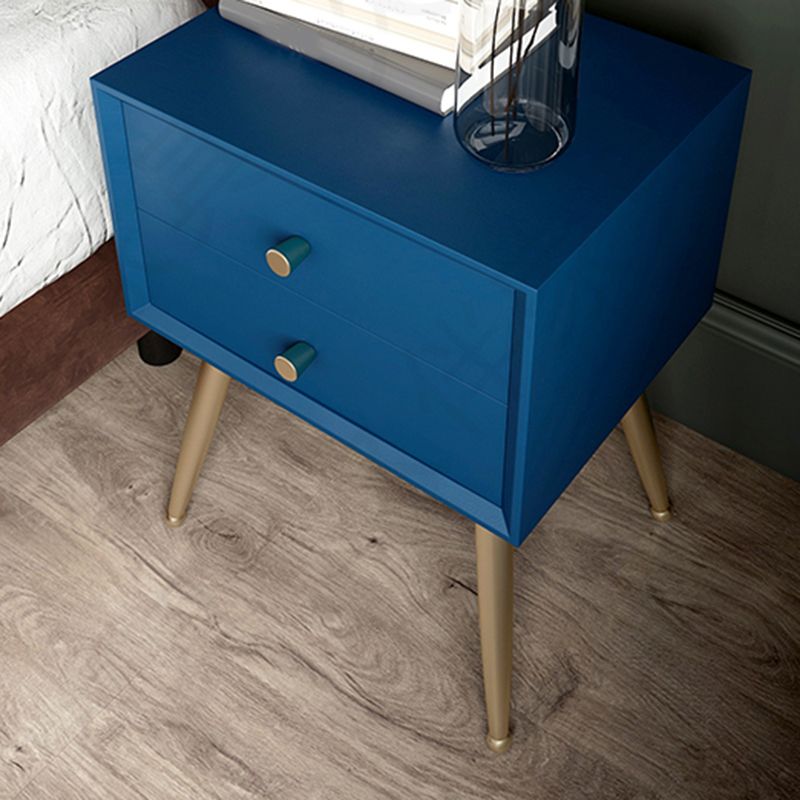 Glam Imitation Wood Nightstand Drawer Storage Legs Included Bed Nightstand