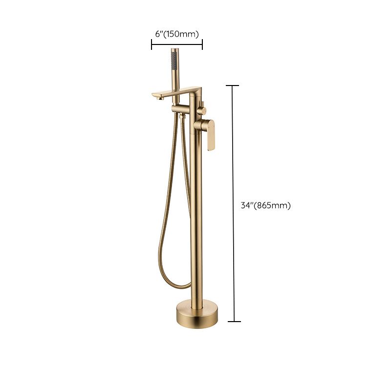 Modern Freestanding Bathtub Faucet Free Copper Standing Tub Filler Faucet
