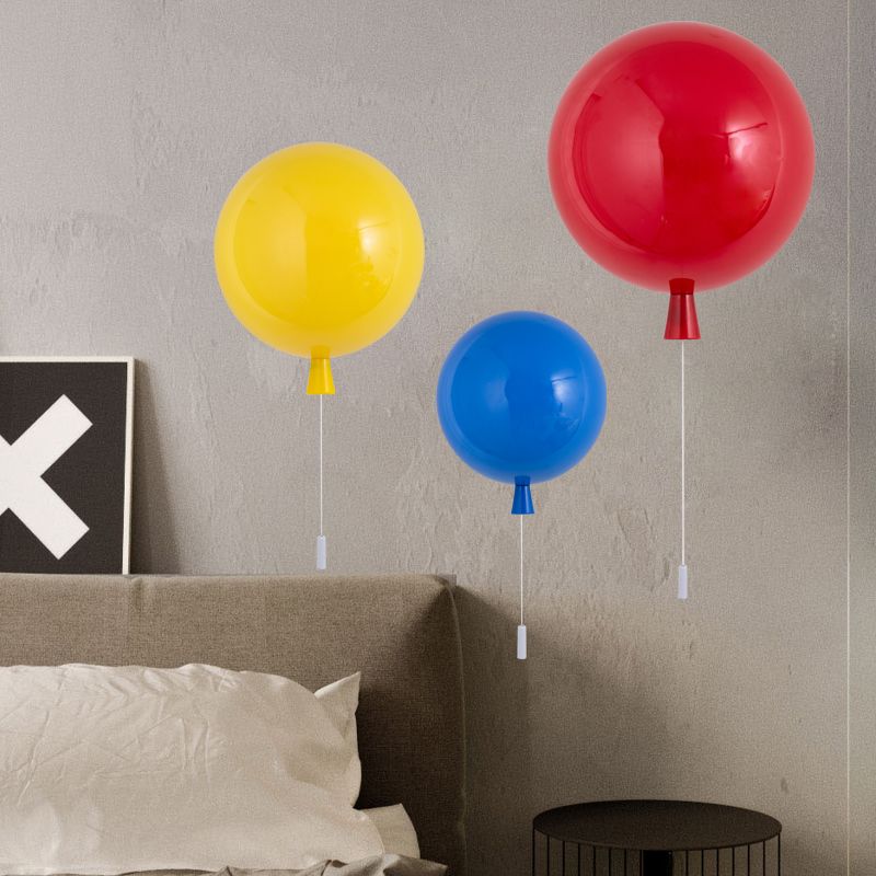 Creative Balloon Wall Light Modern Style Colorful Wall Light Fixture for Bedroom