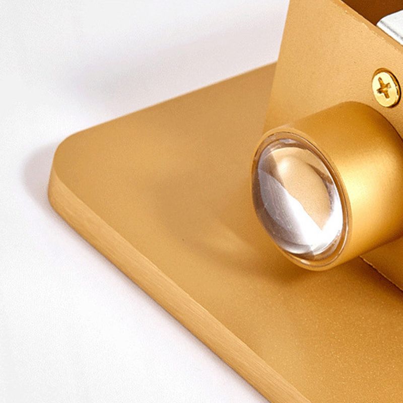Metal Square Shape Wall Mount Lighting Modern 2-Lights Wall Mount Light Fixture