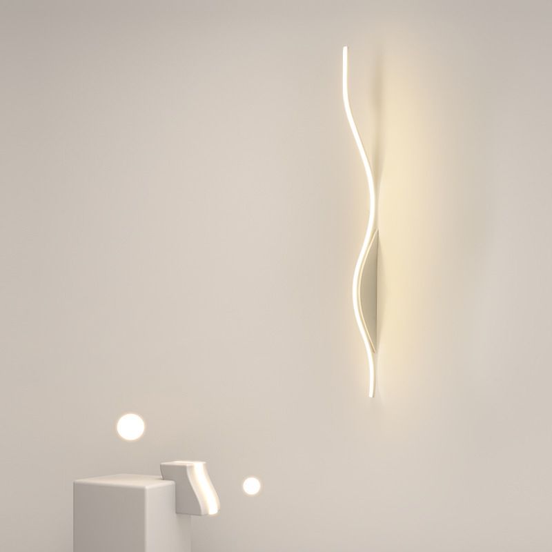 Single White/Black Wall Mounted Sconce LED Unique Wall Light for Dining Room