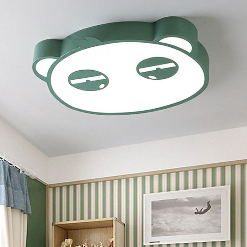 Salle de soins Panda lampe fluorescente acrylique animal Candy coloré LED plafonnier