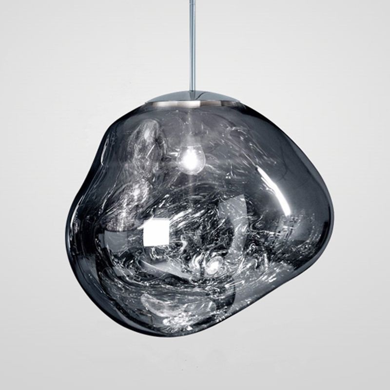 1 leichte Acrylheizenheizleuchten moderne kugelförmige Hanghänge -Anhängerleuchten für Esszimmer