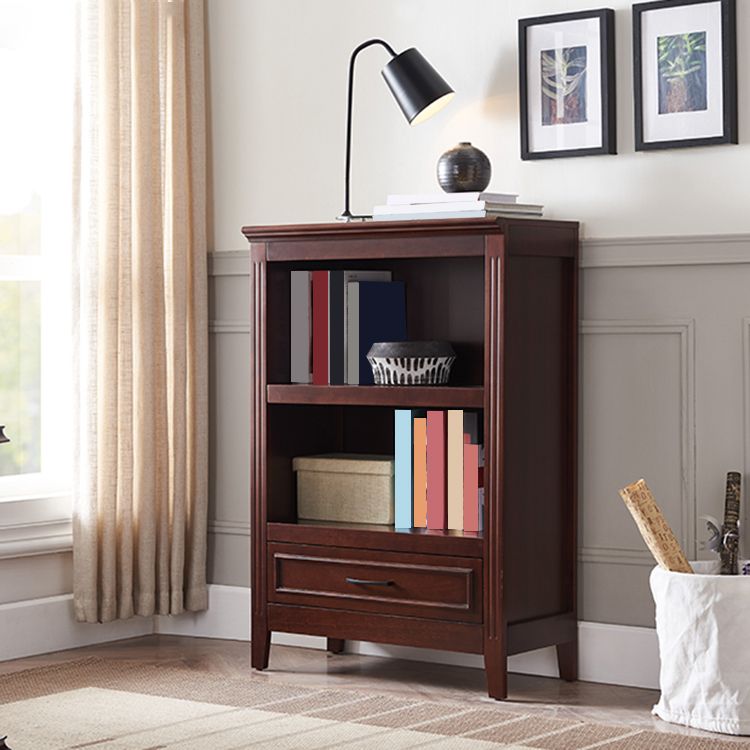 Modern Style Bookshelf Solid Wood Standard Shelf Bookcase for Home