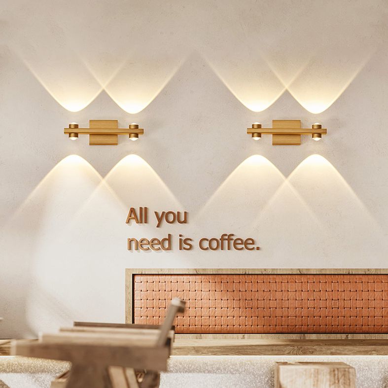 Lampada a montaggio a parete lineare moderna lampada a parete in metallo a 1 luce per bagno